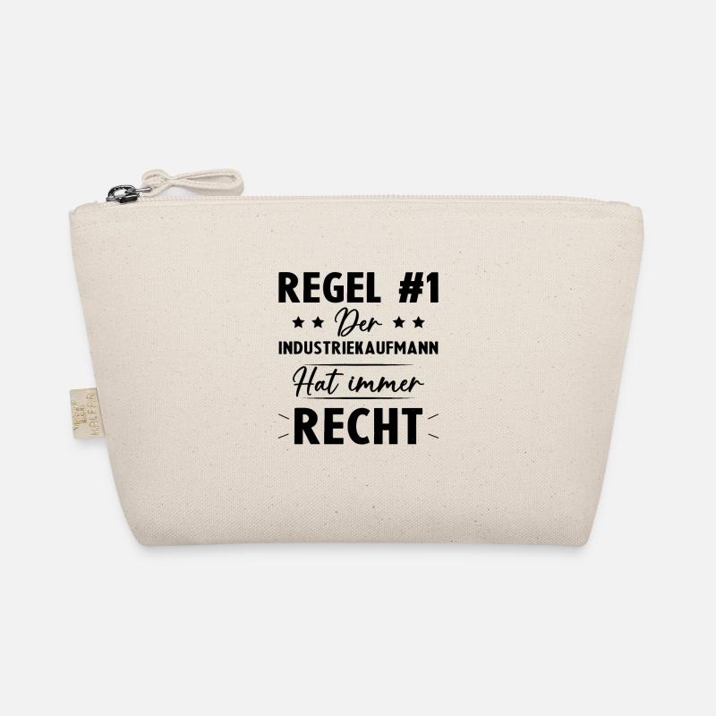 Industriekaufmann Funny Geschenke hat immer Recht - Bio-Täschchen - Natur