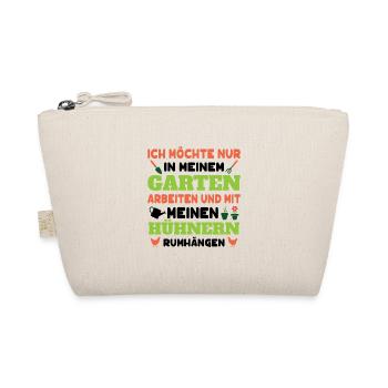 Gartenfreunde Geschenk Gartenliebhaber Garten Huhn - Bio-Täschchen - Natur - Vorne