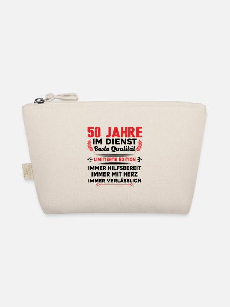 50 Jahre im Dienst 50 Jähriges Dienstjubiläum - Bio-Täschchen - Natur
