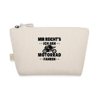 Motorrad Motorradfahrer Mir reichts ich geh - Bio-Täschchen - Natur - Vorne