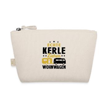 echte kerle ziehen wohnwagen - Bio-Täschchen - Natur - Vorne