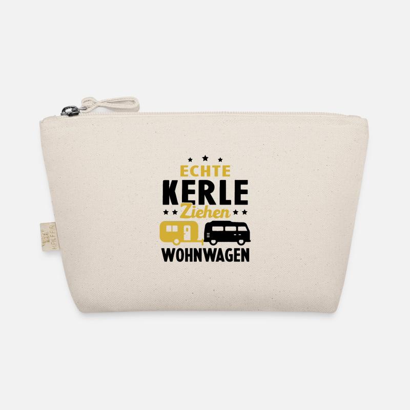 echte kerle ziehen wohnwagen - Bio-Täschchen - Natur