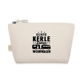 echte kerle ziehen wohnwagen - Bio-Täschchen - Natur - Vorne