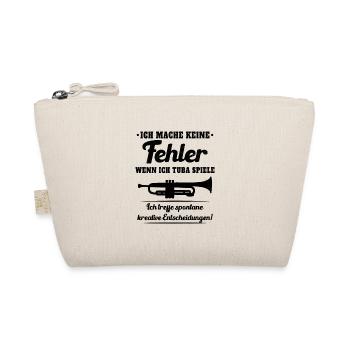 Tuba Fehler Tubaspieler Blaskapelle Instrument - Bio-Täschchen - Natur - Vorne