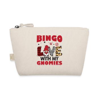 Bingo Liebe Mit Meinen Gnomies Buffalo Plaid Bingo - Bio-Täschchen - Natur - Vorne