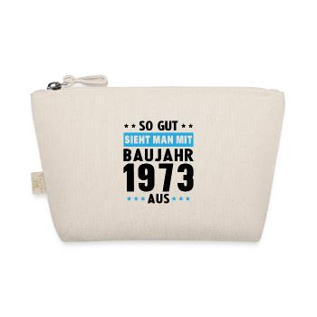 Geschenk Geburtstag 1973 Frau Mann Geschenkidee - Bio-Täschchen - Natur - Vorne