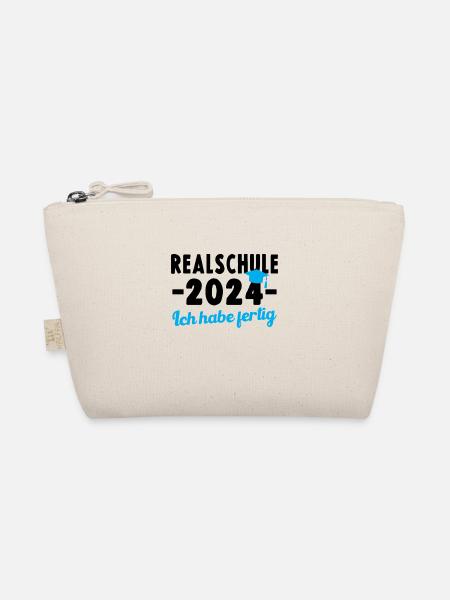 RealSCHOOL 2024 Ich habe fertig Graduierung - Bio-Täschchen - Natur
