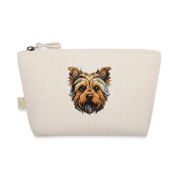 Yorkshire Terrier Hund Portrait - Bio-Täschchen - Natur - Vorne