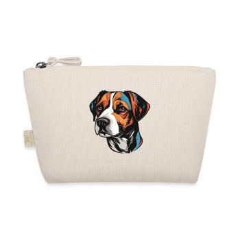 Jack Russel Terrier Hund Portrait - Bio-Täschchen - Natur - Vorne