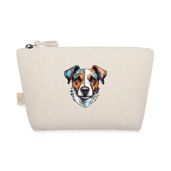 Jack Russel Terrier Hund Portrait - Bio-Täschchen - Natur - Vorne