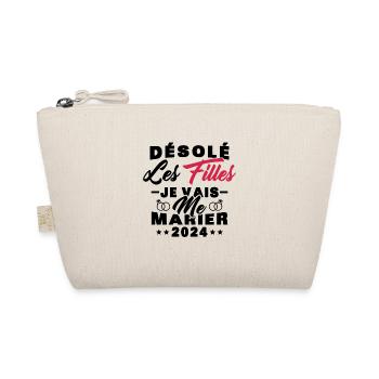 Désolé les filles je vais me marier 2024 - Trousse biologique - nature - Devant