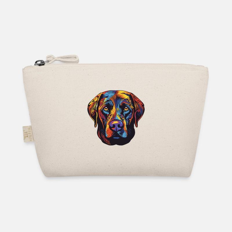 Labrador Dog Portrait Organic Pouch