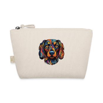 Dachshund Dog Portrait Dachshund - Organic Pouch - nature - Front