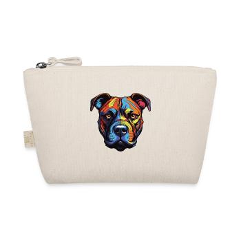 Staffordshire Bull Terrier Dog Portrait - Organic Pouch - nature - Front
