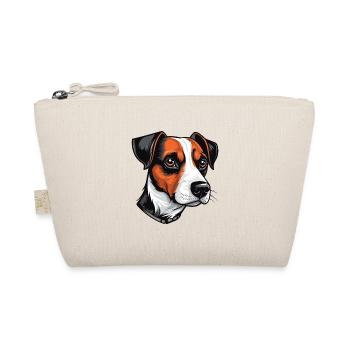 Jack Russel Terrier Hund Portrait - Bio-Täschchen - Natur - Vorne