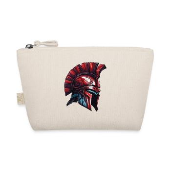 Spartan Helmet Warrior Sparta - Organic Pouch - nature - Front