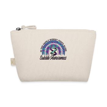 Prévention du suicide Nous portons du turquoise-violet - Trousse biologique - nature - Devant