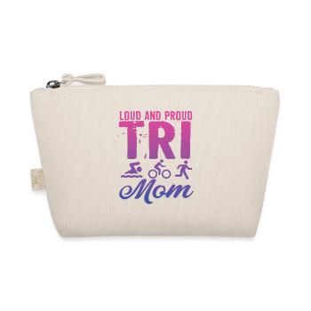 Laute Und Stolze Tri Mom Triathletin - Bio-Täschchen - Natur - Vorne