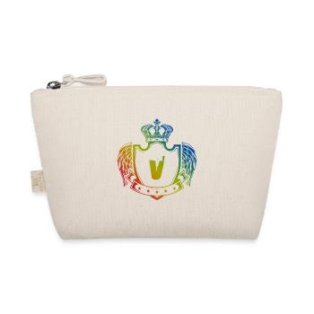 V Buchstabe Wappen - Bio-Täschchen - Natur - Vorne