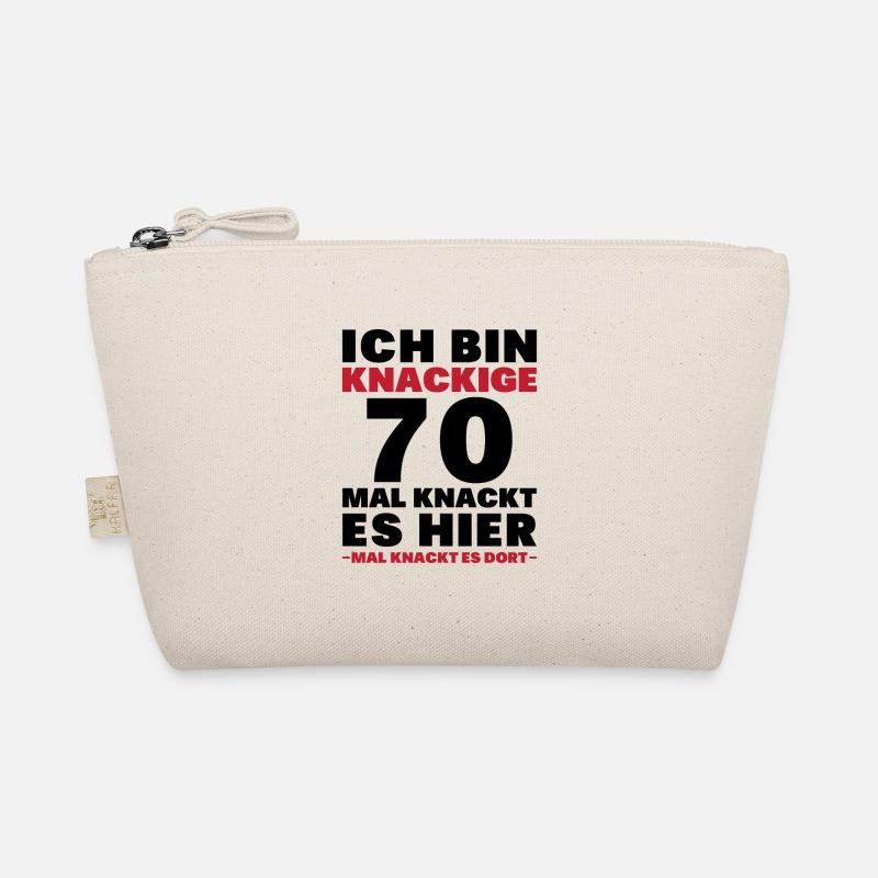 Ich bin knackige 70. Mal knackt es hier mal dort Bio-Täschchen