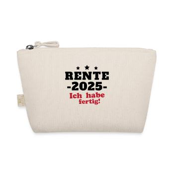 Rentner 2025 Ruhestand Geschenk - Bio-Täschchen - Natur - Vorne