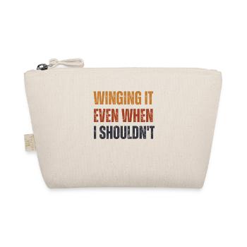 Winging It Even When I Shouldn't Wingsurfing - Organic Pouch - nature - Front