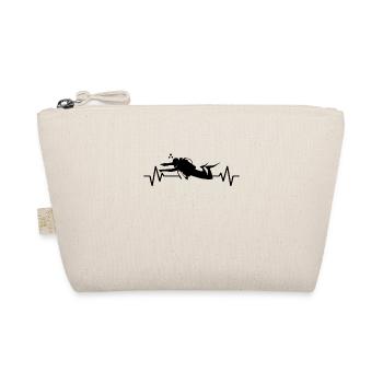 Diving Heartbeat Diver Diver Scuba Diver Scuba Diving Scuba Diving T - Organic Pouch - nature - Front