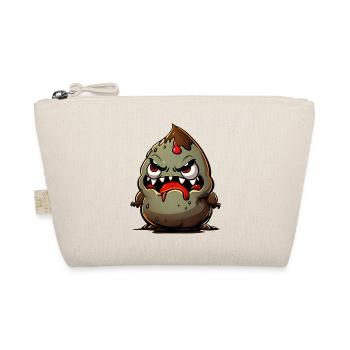 Funny Halloween Monster Poop Pile - Organic Pouch - nature - Front
