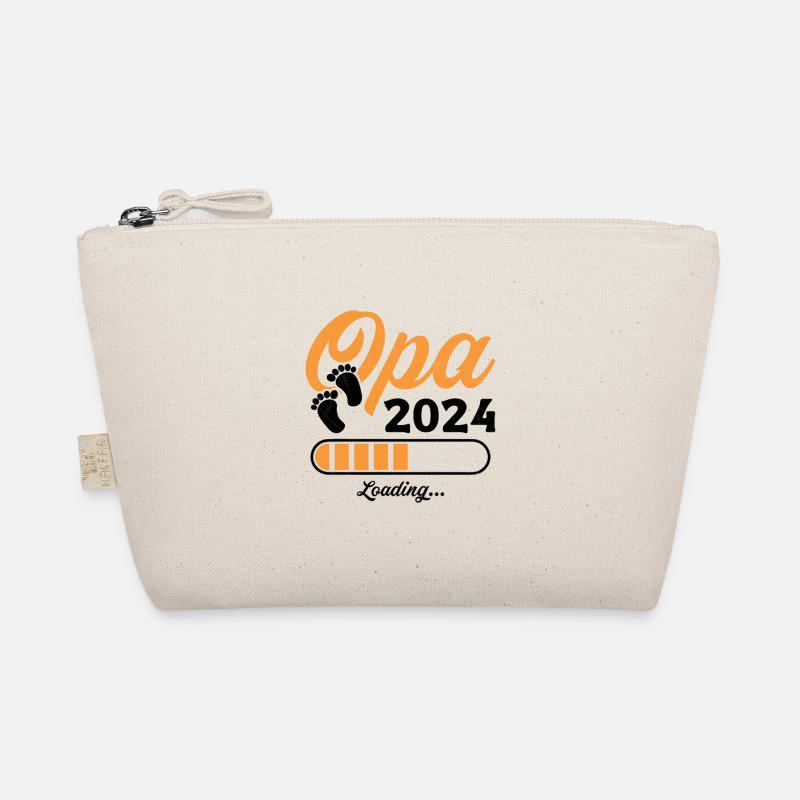 Werdender Opa 2024 Opa loading Geschenk Männer Bio-Täschchen