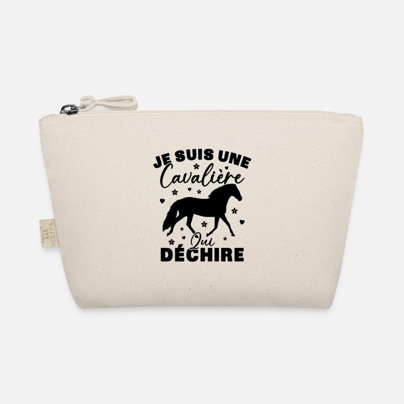 Cadeau Une cavalière équitation cheval qui déchire Trousse biologique