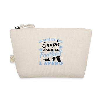 Un mec simple, football et apéro - Trousse biologique - nature - Devant