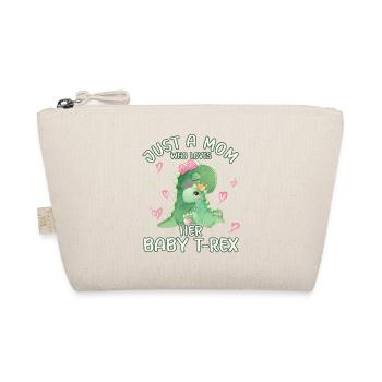 Mum Just A Mom Who Loves Her Baby T Rex - Organic Pouch - nature - Front