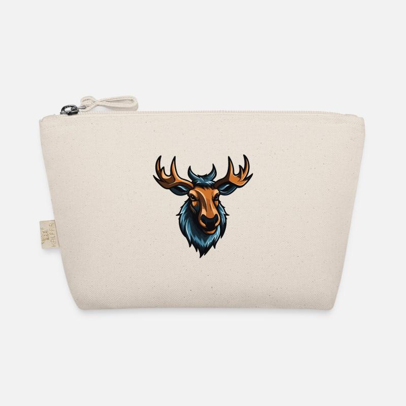 Moose Portrait Organic Pouch