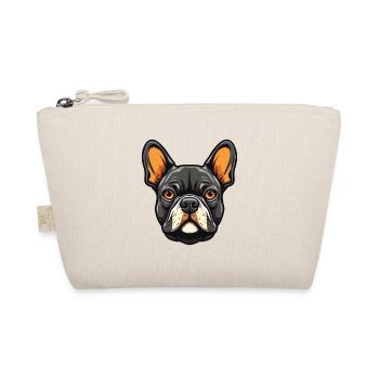 French Bulldog Dog Head - Organic Pouch - nature - Front