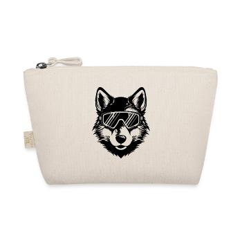 Wolf Ski Brille - Bio-Täschchen - Natur - Vorne