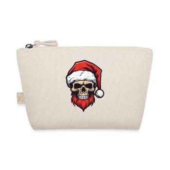 Santa Claus Skull - Organic Pouch - nature - Front
