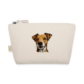 Jack Russel Terrier Hund Kopf - Bio-Täschchen - Natur - Vorne
