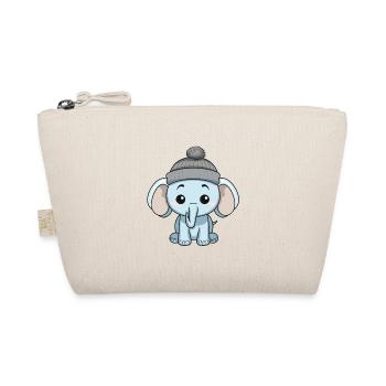 Elephant Winter Comic - Organic Pouch - nature - Front