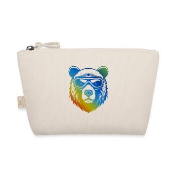 Bär Ski Brille Bunt - Bio-Täschchen - Natur - Vorne