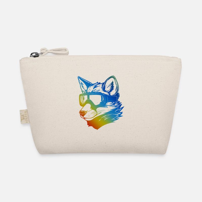 Fuchs Snowboard Ski Brille Bunt Bio-Täschchen