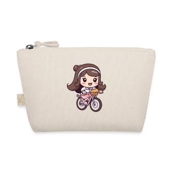 Bande dessinée de fille de bicyclette - Trousse biologique - nature - Devant