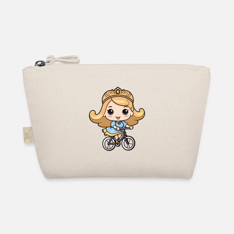 Bande dessinée de fille de bicyclette Trousse biologique