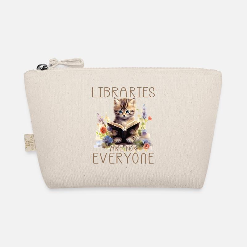 Libraries Are For Everyone Katze Bio-Täschchen