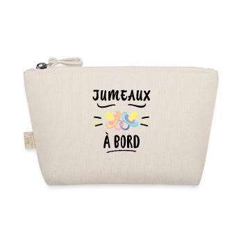 Jumeaux A Bord Future Maman Annonce Grossesse - Trousse biologique - nature - Devant