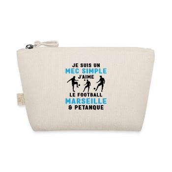 Mec Simple Marseillais Pétanque Amateur Football - Trousse biologique - nature - Devant