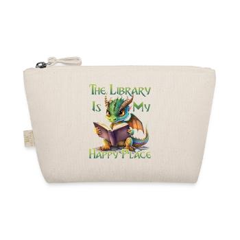 La bibliothèque est mon lieu de bonheur, dragon - Trousse biologique - nature - Devant