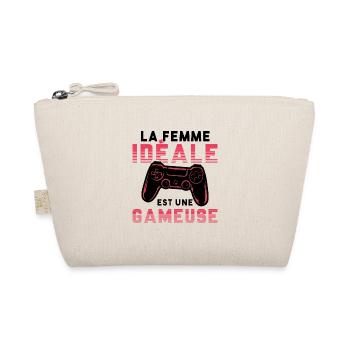 La femme idéale est une gameuse cadeau geek humour - Trousse biologique - nature - Devant