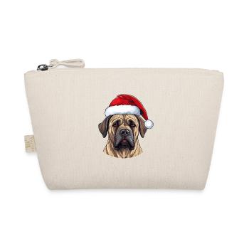 Boerboel Hund Kopf Weihnachten Portät - Bio-Täschchen - Natur - Vorne