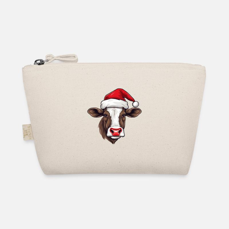 Portrait de Noël tête de vache Trousse biologique