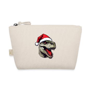 Dinosaur Head Christmas Portrait - Organic Pouch - nature - Front